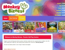 Tablet Screenshot of monkey-bizness.co.uk